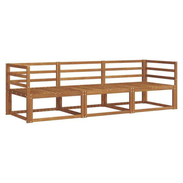 Комплект дивани за открито 3 pcs Естествен