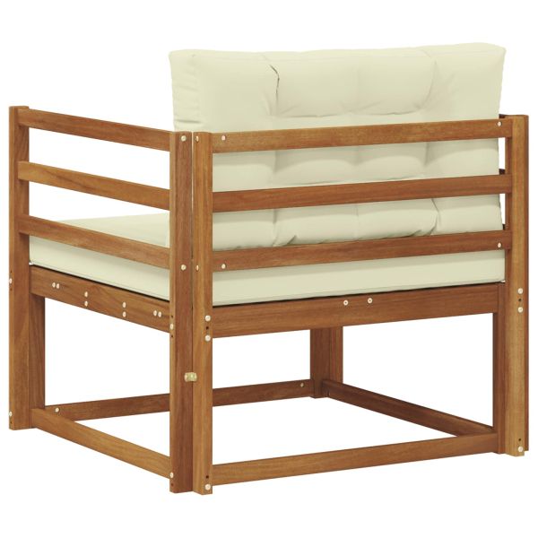 Среден диван за открито Солидно акациево дърво Естествен