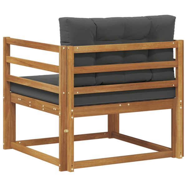 Среден диван за открито Солидно акациево дърво Естествен