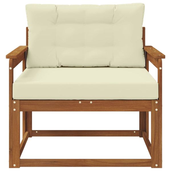 Среден диван за открито Солидно акациево дърво Естествен