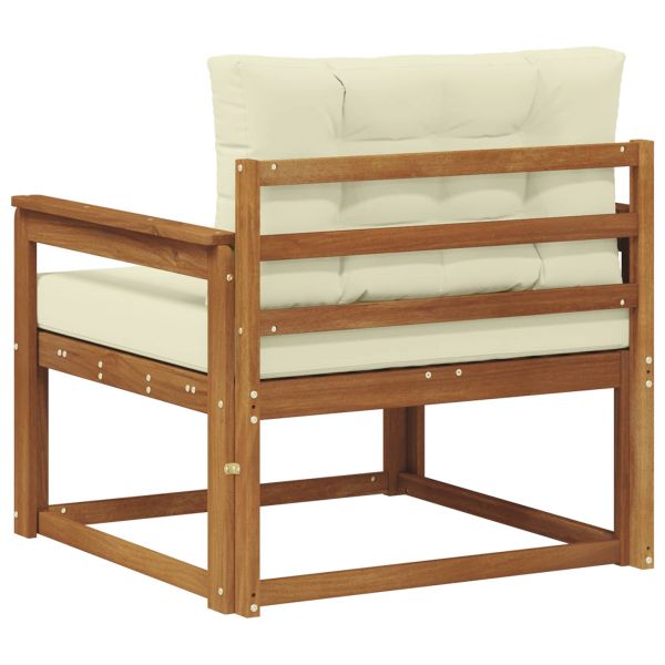 Среден диван за открито Солидно акациево дърво Естествен