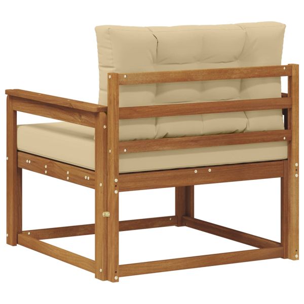 Среден диван за открито Солидно акациево дърво Естествен