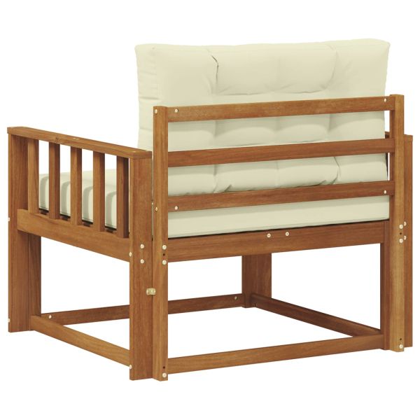 Среден диван за открито Солидно акациево дърво Естествен