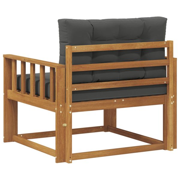 Среден диван за открито Солидно акациево дърво Естествен