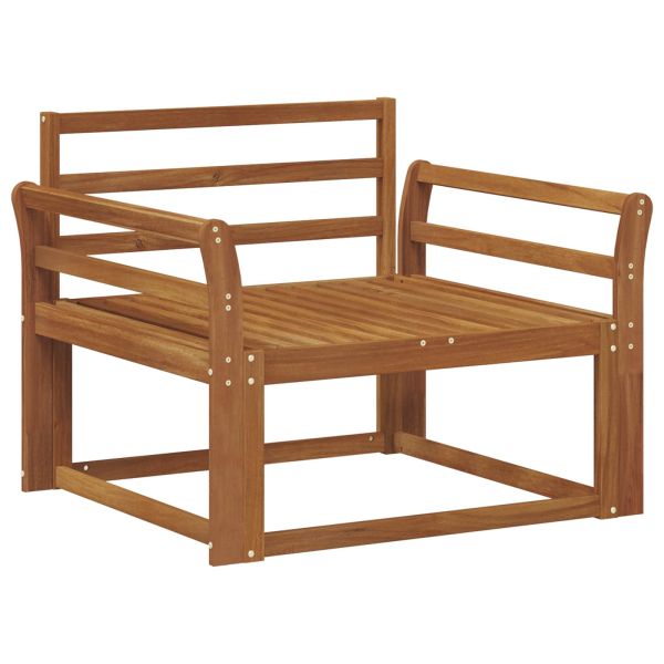 Среден диван за открито Солидно акациево дърво Естествен