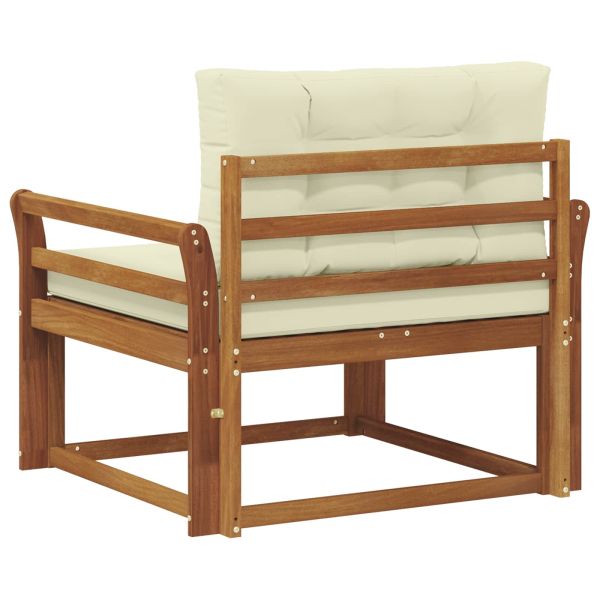 Среден диван за открито Солидно акациево дърво Естествен