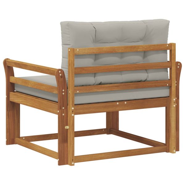 Среден диван за открито Солидно акациево дърво Естествен