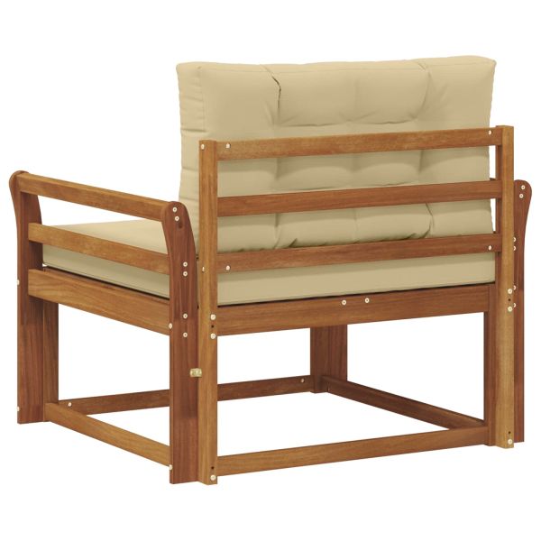 Среден диван за открито Солидно акациево дърво Естествен