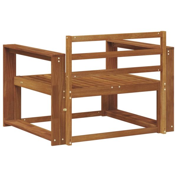 Среден диван за открито Солидно акациево дърво Естествен