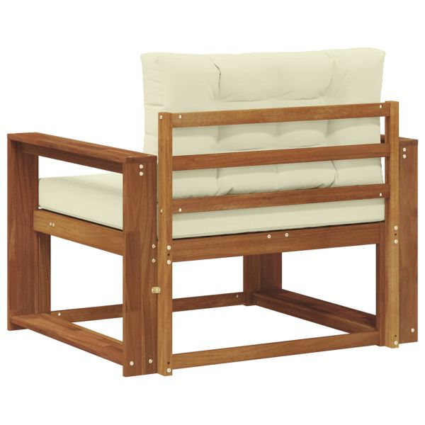 Среден диван за открито Солидно акациево дърво Естествен