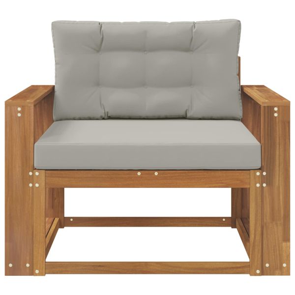 Среден диван за открито Солидно акациево дърво Естествен