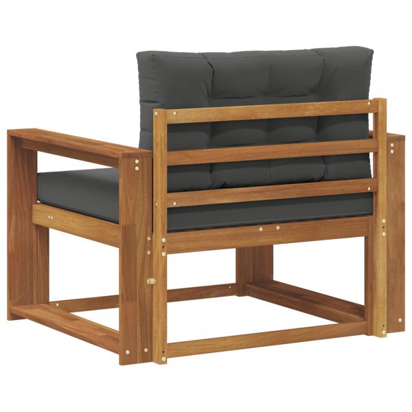 Среден диван за открито Солидно акациево дърво Естествен