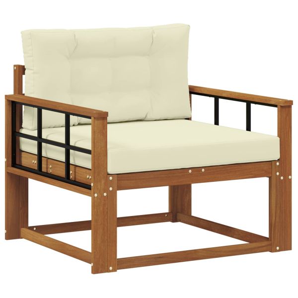 Среден диван за открито Солидно акациево дърво Естествен