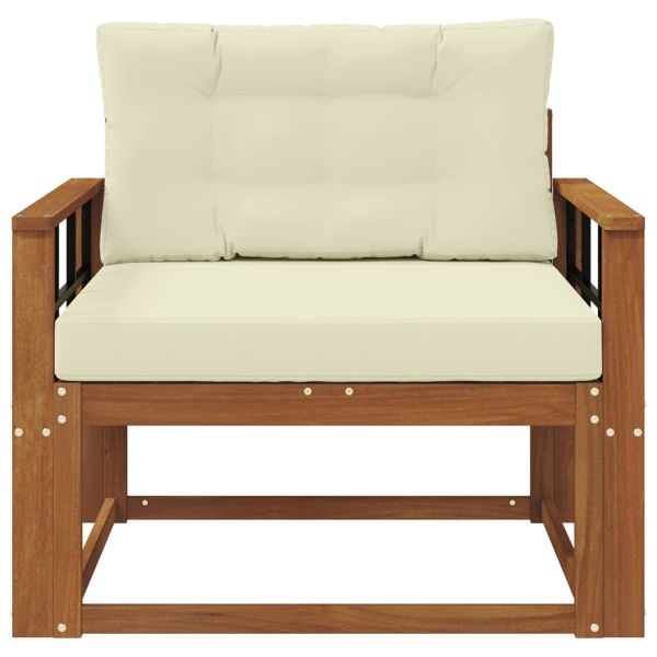 Среден диван за открито Солидно акациево дърво Естествен