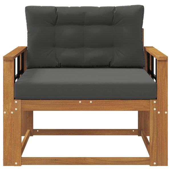 Среден диван за открито Солидно акациево дърво Естествен