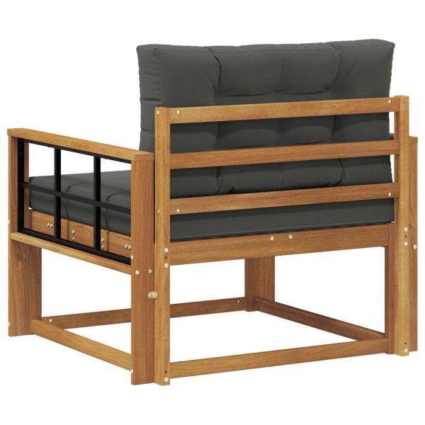 Среден диван за открито Солидно акациево дърво Естествен