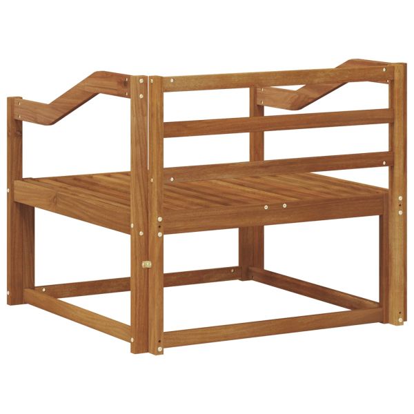 Среден диван за открито Солидно акациево дърво Естествен