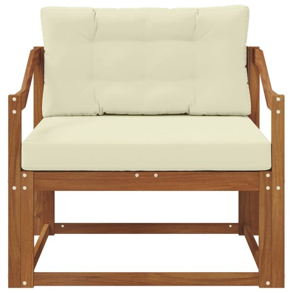 Среден диван за открито Солидно акациево дърво Естествен