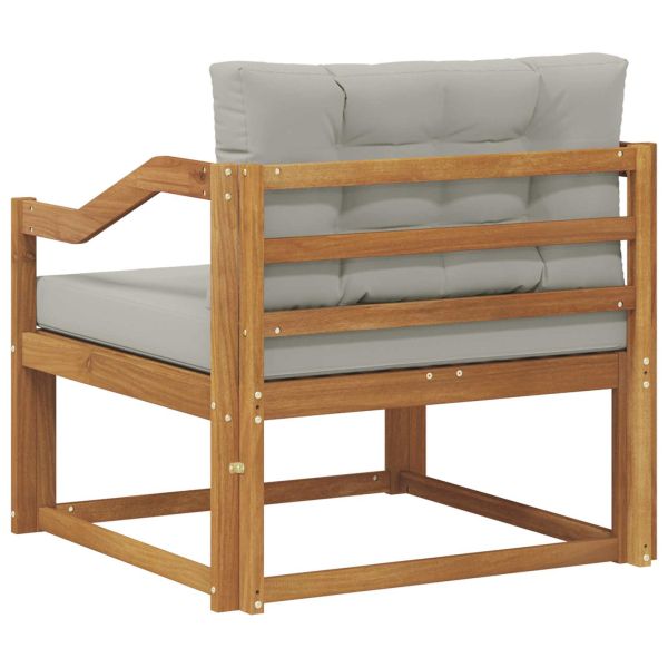 Среден диван за открито Солидно акациево дърво Естествен