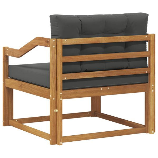 Среден диван за открито Солидно акациево дърво Естествен