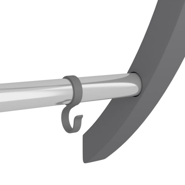 Поставка за хавлии с куки, сребриста, 56x16x72 см, алуминий