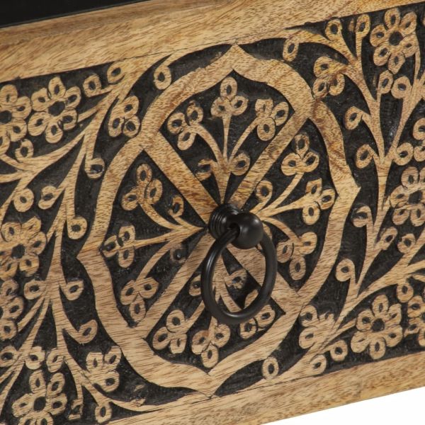 ТВ шкаф, 70x33x46 см, масивно мангово дърво