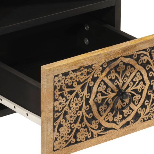 ТВ шкаф, 70x33x46 см, масивно мангово дърво