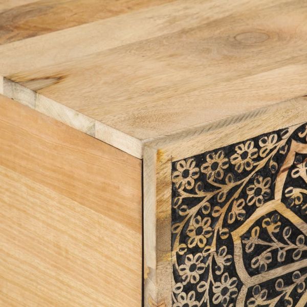 Кафе маса, 80x50x40 см, мангово дърво масив