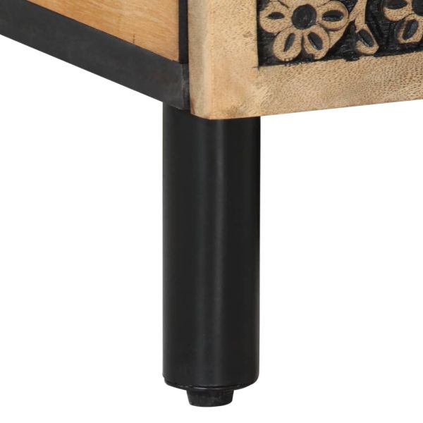 Кафе маса, 80x50x40 см, мангово дърво масив