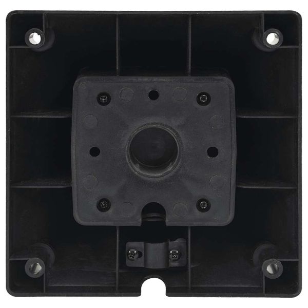 Външен разклонител с лампа и шип 2-посочен 16x16x39,5 см