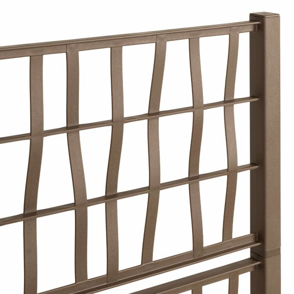 Градинска саксия с решетка Кафяво 80 x 36 x 140 см ПП