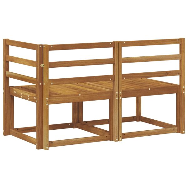 Външен среден и ъглов диван 2 Брой Естествен