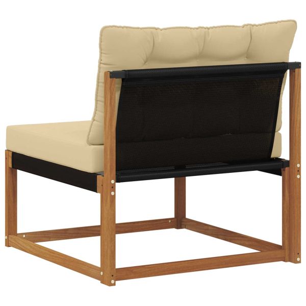 Секционен диван Солидно акациево дърво Естествен