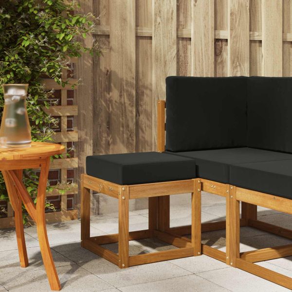 Външен стол-бенч Солидно акациево дърво Естествен