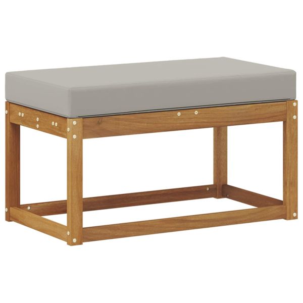 Външна табуретка Солидно акациево дърво Естествен