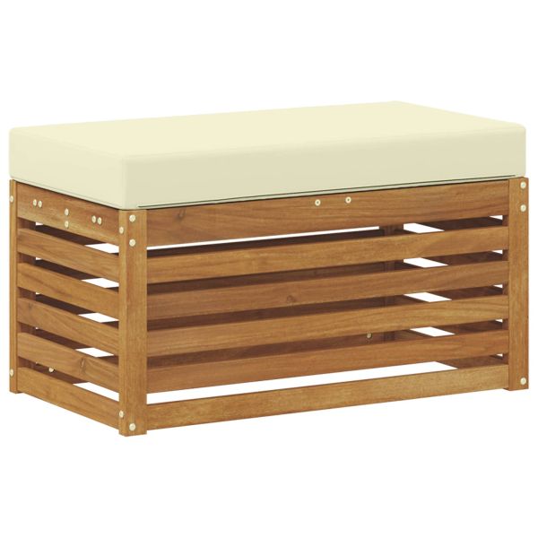 Външна табуретка Солидно акациево дърво Естествен