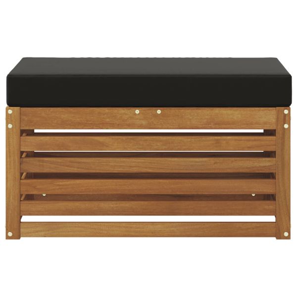 Външна табуретка Солидно акациево дърво Естествен