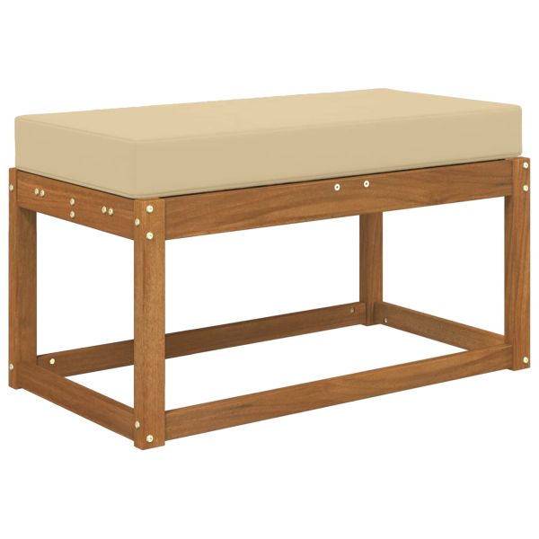 Възглавница за открито седалка Бежово 80 x 40 x 8 cm