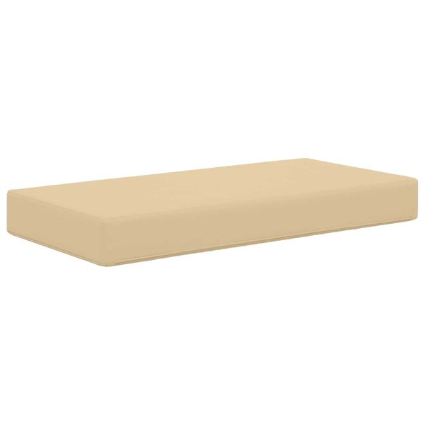 Възглавница за открито седалка Бежово 80 x 40 x 8 cm