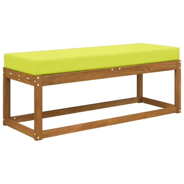 Възглавница за открито седалка Зелен 111,5 x 40 x 8 см