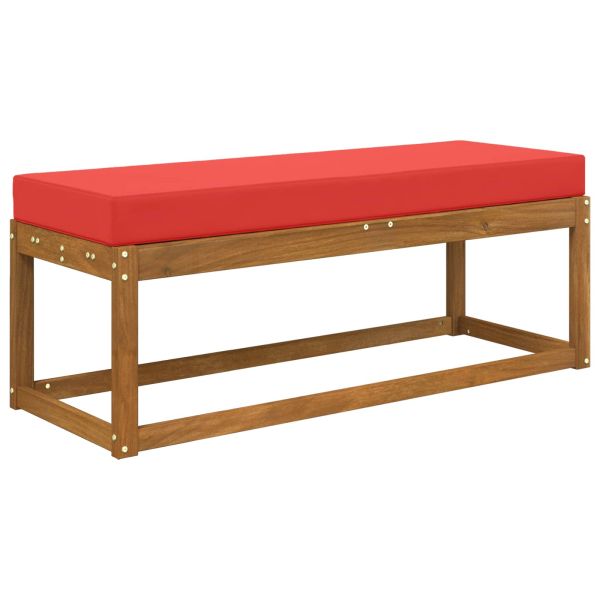 Възглавница за открито седалка Червено 111,5 x 40 x 8 см