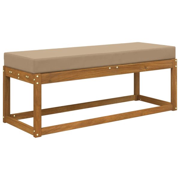 Възглавница за открито седалка Таупе 111,5 x 40 x 8 см