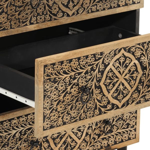 Странични шкафове 2 бр 60x33x75 см манго масивно дърво