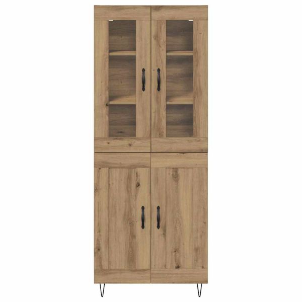 Висок шкаф Дъб 69,5 x 34 x 90 см Инженерно дърво