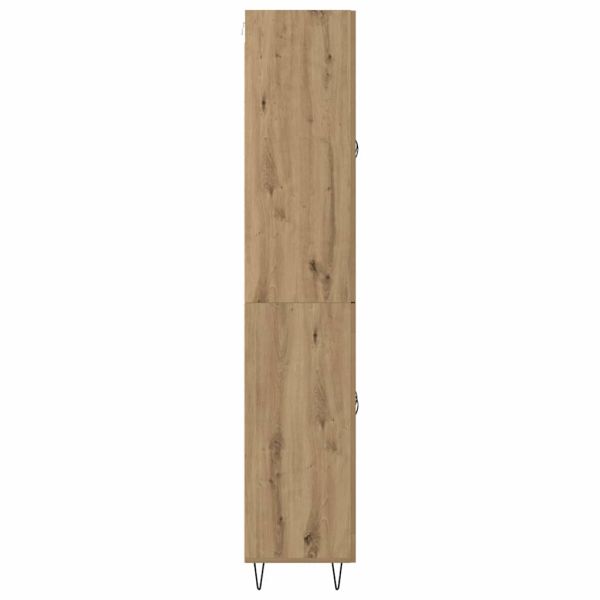 Висок шкаф Дъб 69,5 x 34 x 90 см Инженерно дърво