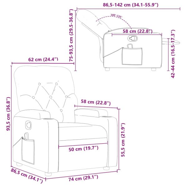 Масажен наклоняем стол, кафяв, изкуствена кожа