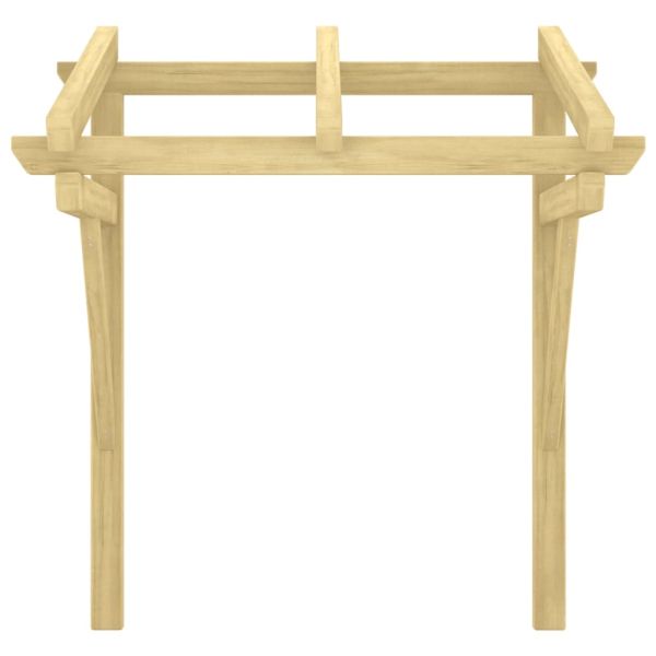 Навес за врата, 100x100x80 см, импрегниран бор масив