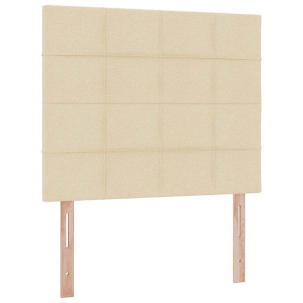 Легло с място за съхранение и LED Крем 120 x 190 cm Полиестер