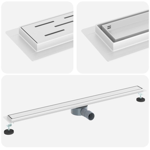 Душ канал 2-в-1 с 360° сифони Сребрист 100 cm