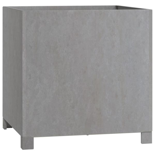 Кашпи с крака, 2 бр, ръждиво, 50x50x50 см, кортенова стомана